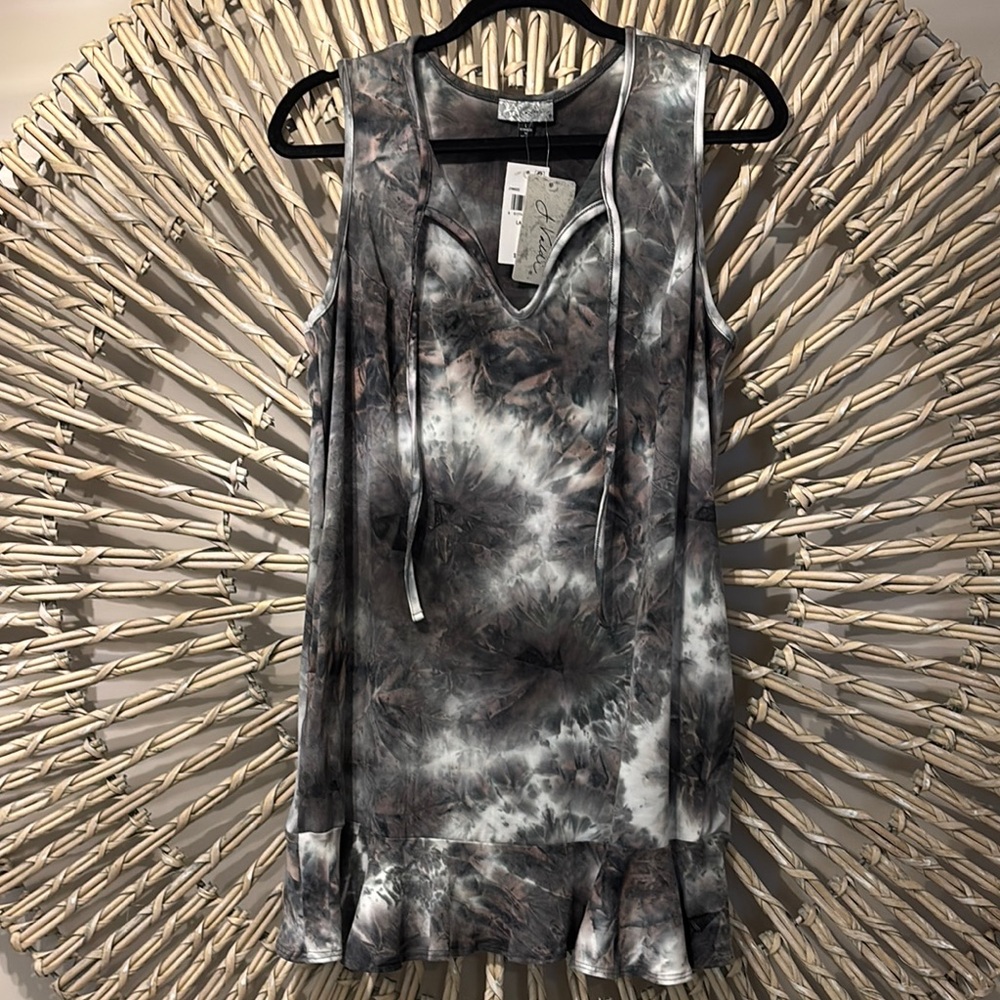 J. Valdi Tie-Dye Sleeveless Dress